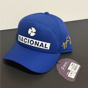 Official Ayrton Senna tribute cap NWT Blue